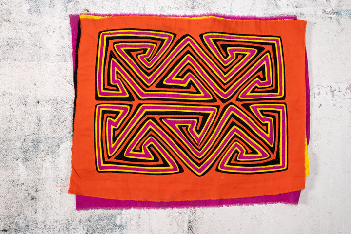 Gold Yellow and Purple Classic Design Mola