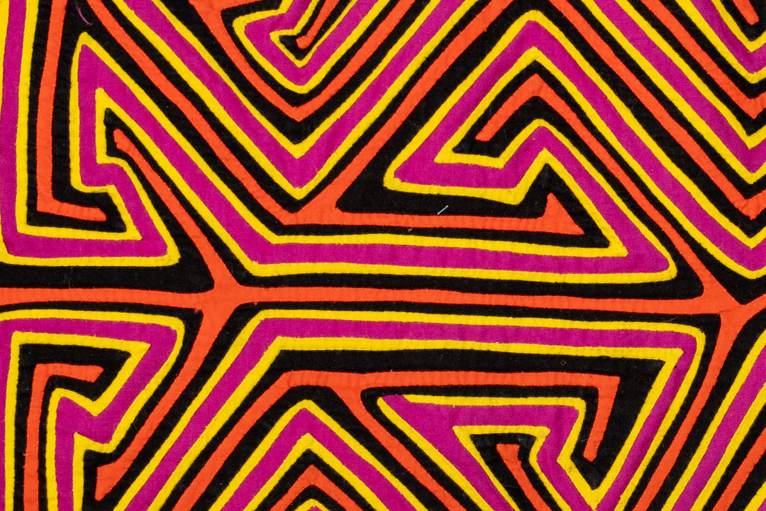 Gold Yellow and Purple Classic Design Mola