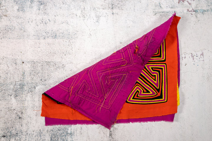 Gold Yellow and Purple Classic Design Mola