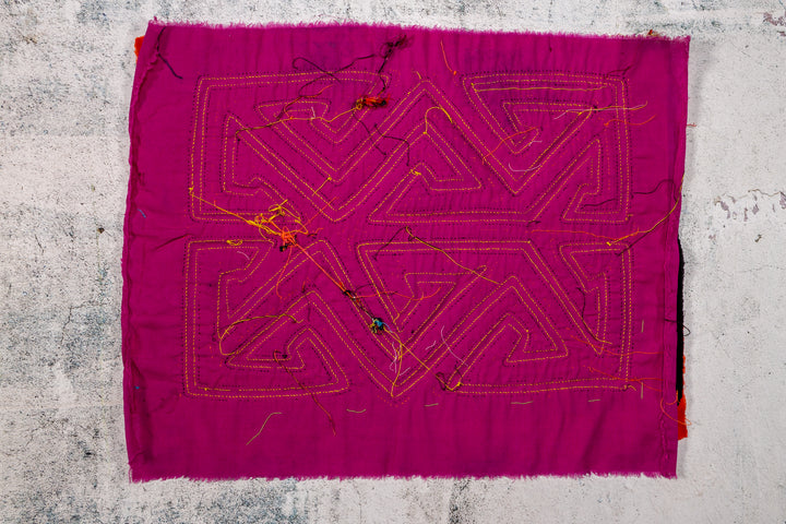 Gold Yellow and Purple Classic Design Mola