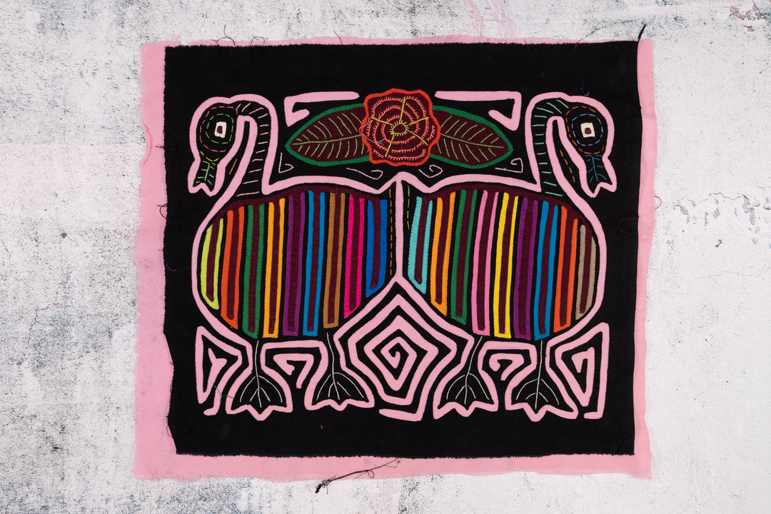 Rainbow Pink Goose Bird Mola