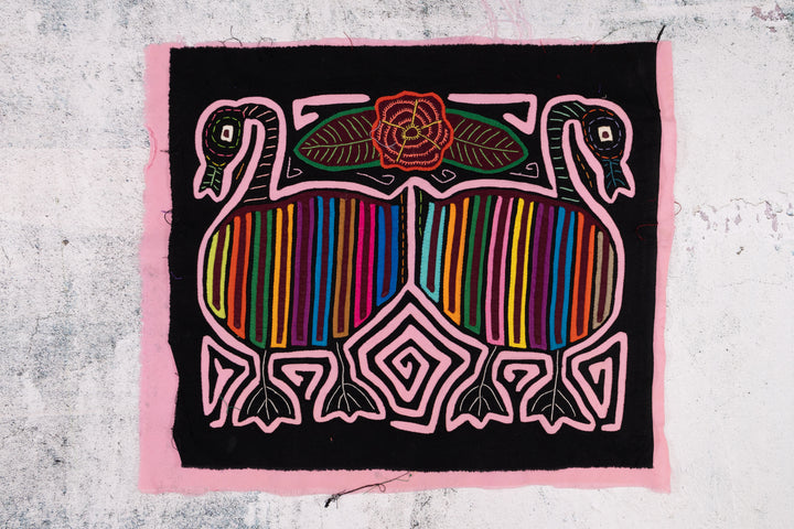Rainbow Pink Goose Bird Mola