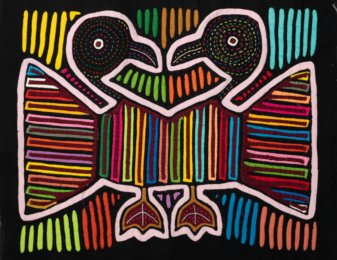 Bird Love Affair Rainbow Colors Mola
