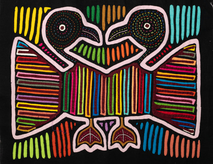 Bird Love Affair Rainbow Colors Mola