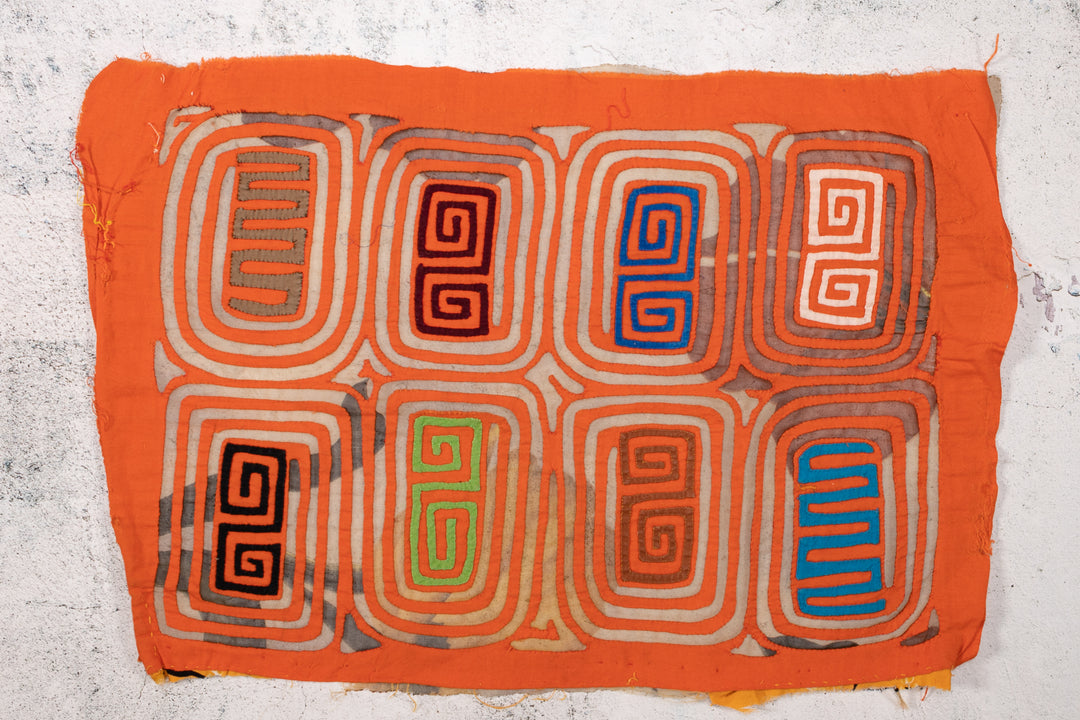 Vintage Orange and Rare Sheer Mola