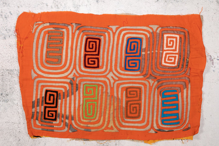 Vintage Orange and Rare Sheer Mola