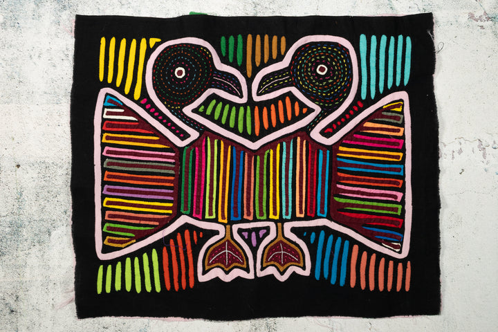Bird Love Affair Rainbow Colors Mola