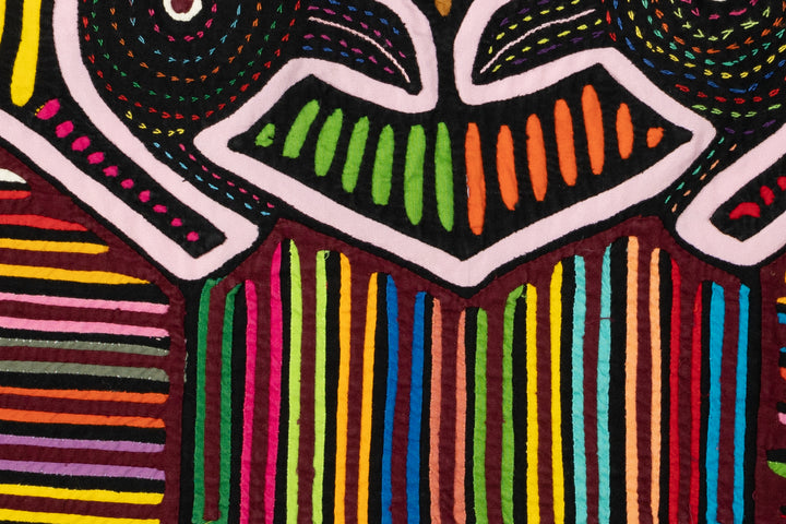 Bird Love Affair Rainbow Colors Mola