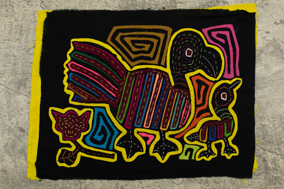 Rainbow Duck and Duckling Mola