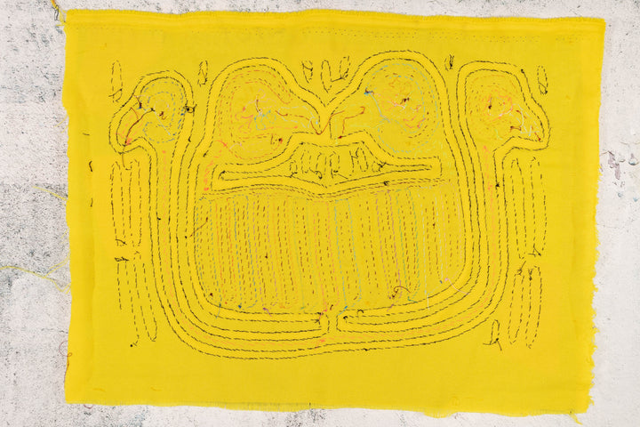 Mate Yellow Rainbow Four Head Swan Mola