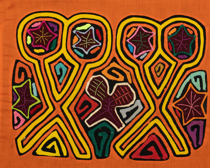 Orange Scissor Mola