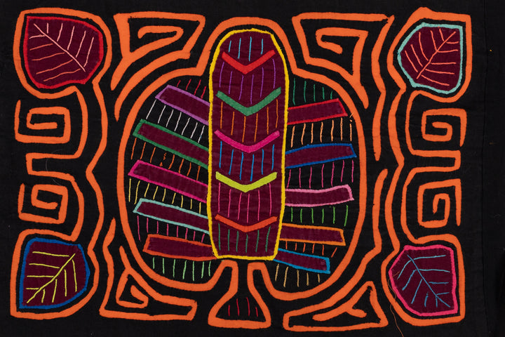 Orange Floral Fern Flower Mola