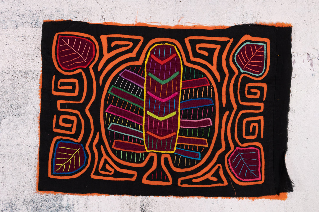 Orange Floral Fern Flower Mola