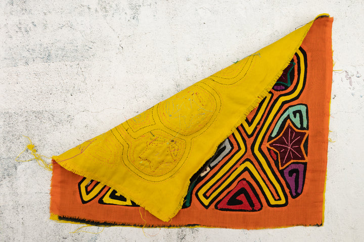 Orange Scissor Mola