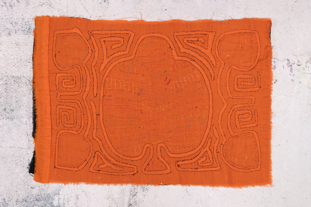 Orange Floral Fern Flower Mola