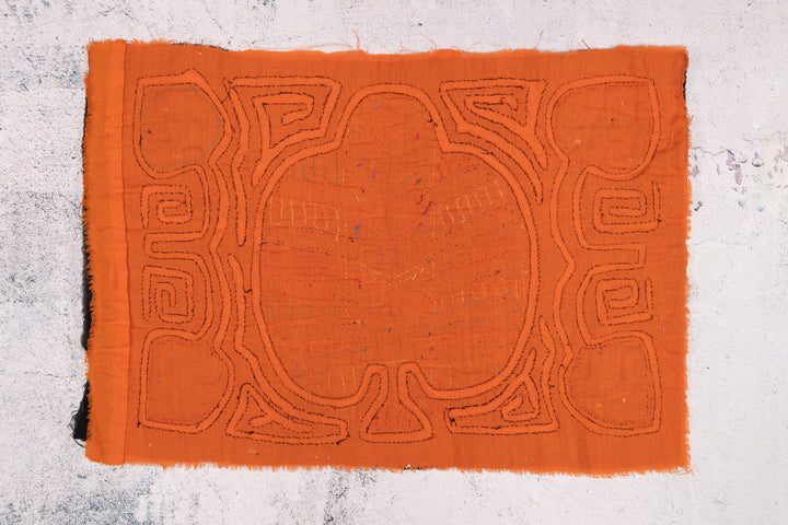 Orange Floral Fern Flower Mola