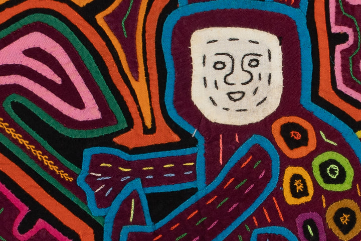 Orange Blue White Face Monkey Mola