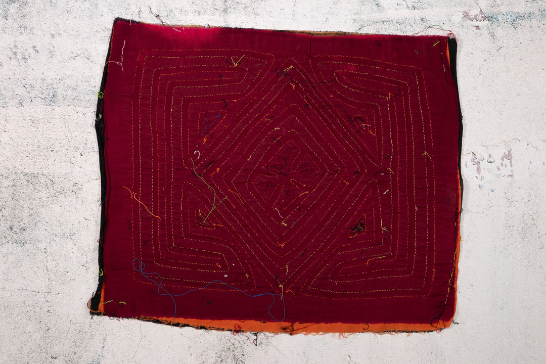 Black Red Yellow Maze Mola