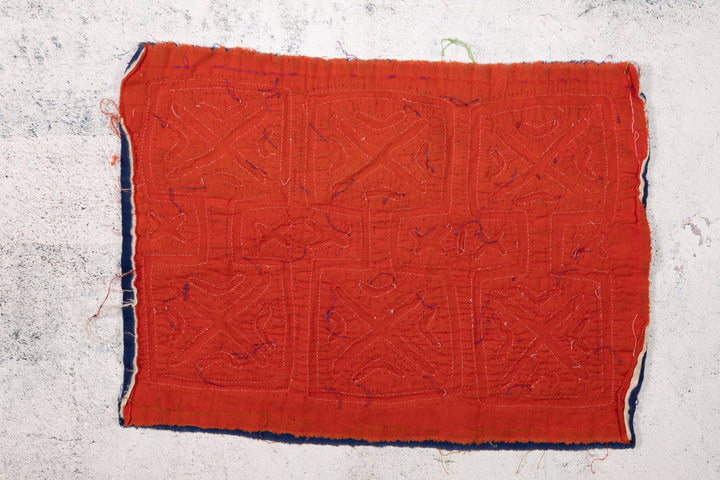 Red White Blue Squares Mola