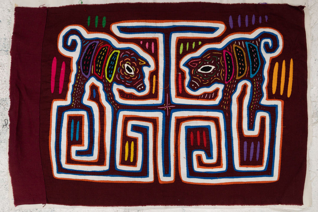 Maroon White Little Piggy Pig Went Mola