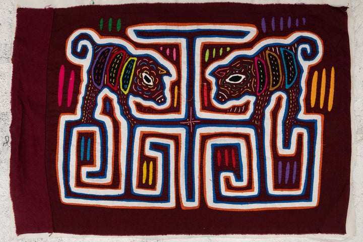 Maroon White Little Piggy Pig Went Mola