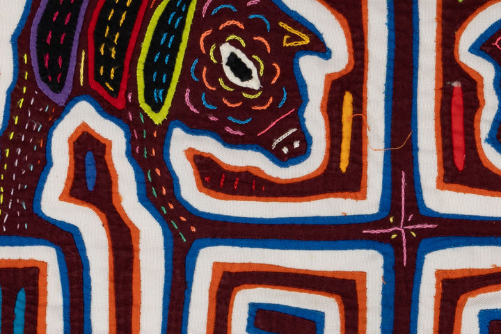 Maroon White Little Piggy Pig Went Mola