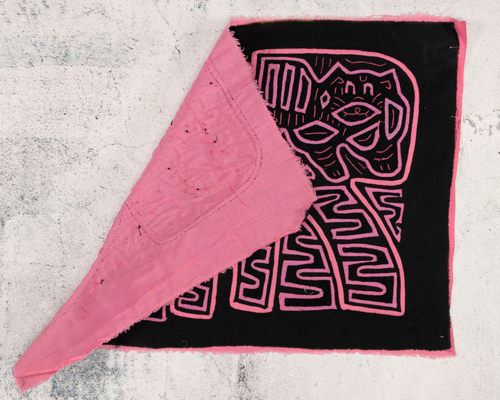Pink Black Puppy Dog Mola