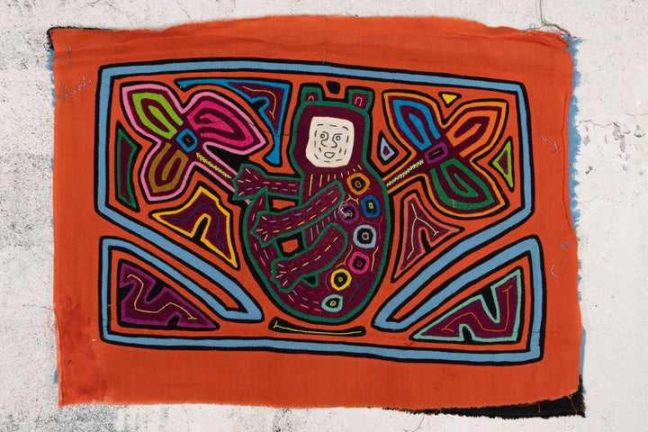 Orange Blue White Face Monkey Mola