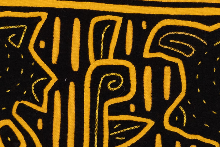 Black Yellow Rainforest Jungle Critter Mola