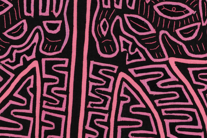 Pink Black Puppy Dog Mola