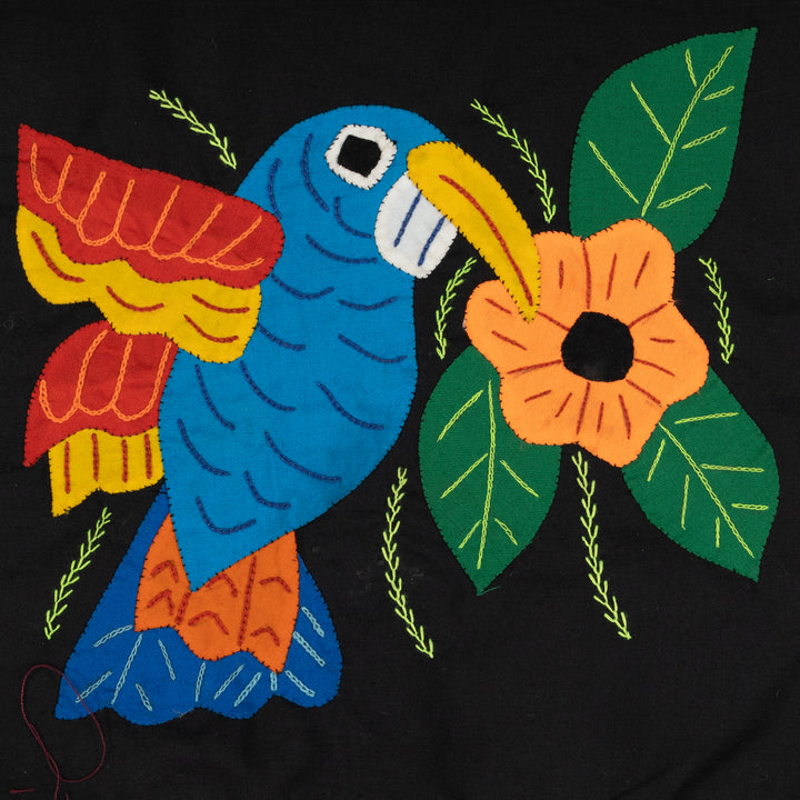 Blue Hummingbird with Flower Molita