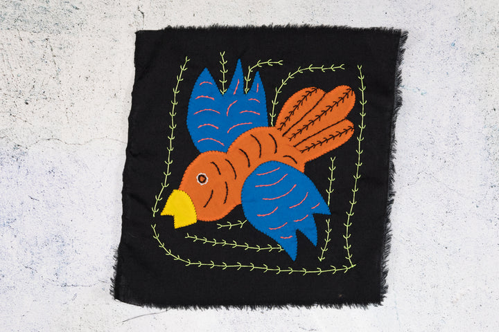 Orange And Blue Dive Bomber Bird Molita