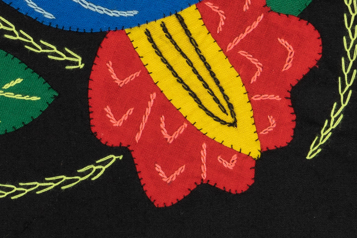 Red Yellow And Blue Parrot with Flower Molita