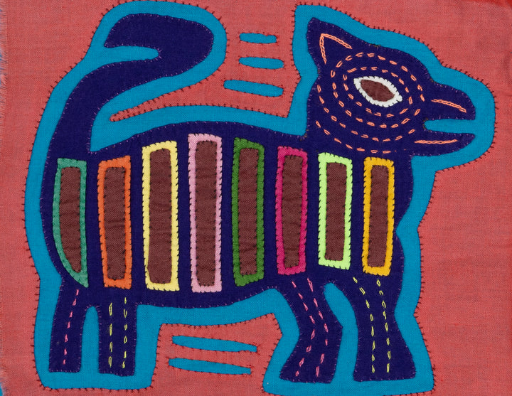 Vintage Pink and Purple Puppy Dog Molita