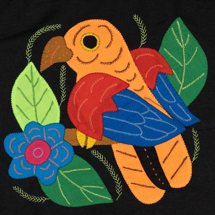 Orange Red and Blue Bird Molita