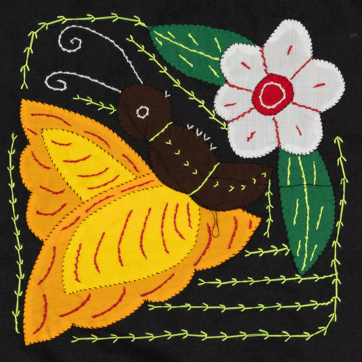 Yellow Butterfly with White Flower Molita