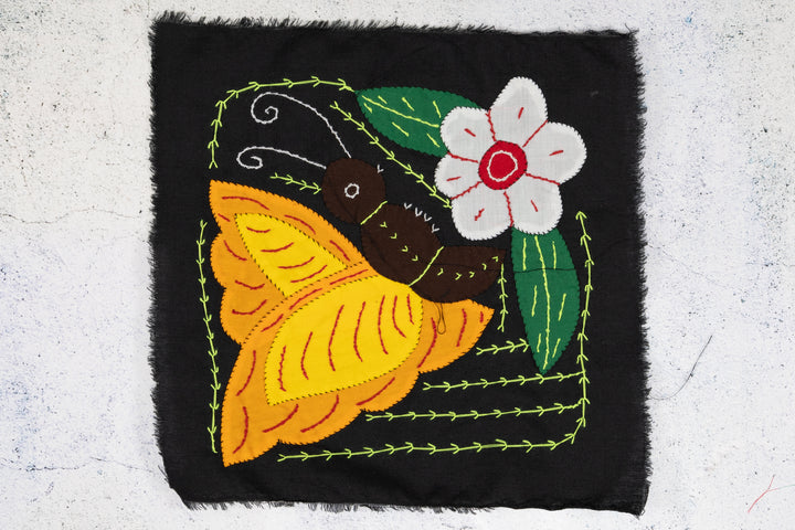 Yellow Butterfly with White Flower Molita