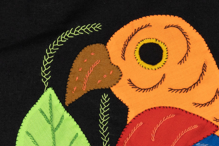 Orange Red and Blue Bird Molita