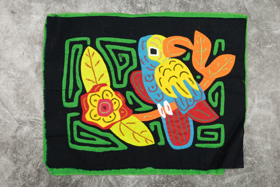 Bird Molita, Wall Decor, Panama Mola