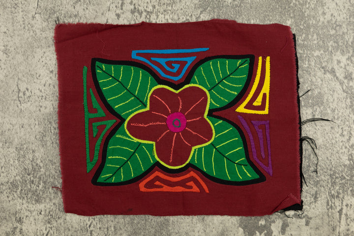 Flower Molita, Wall Decor, Panama Mola
