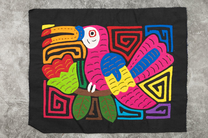 Bird Molita, Wall Decor, Panama Mola