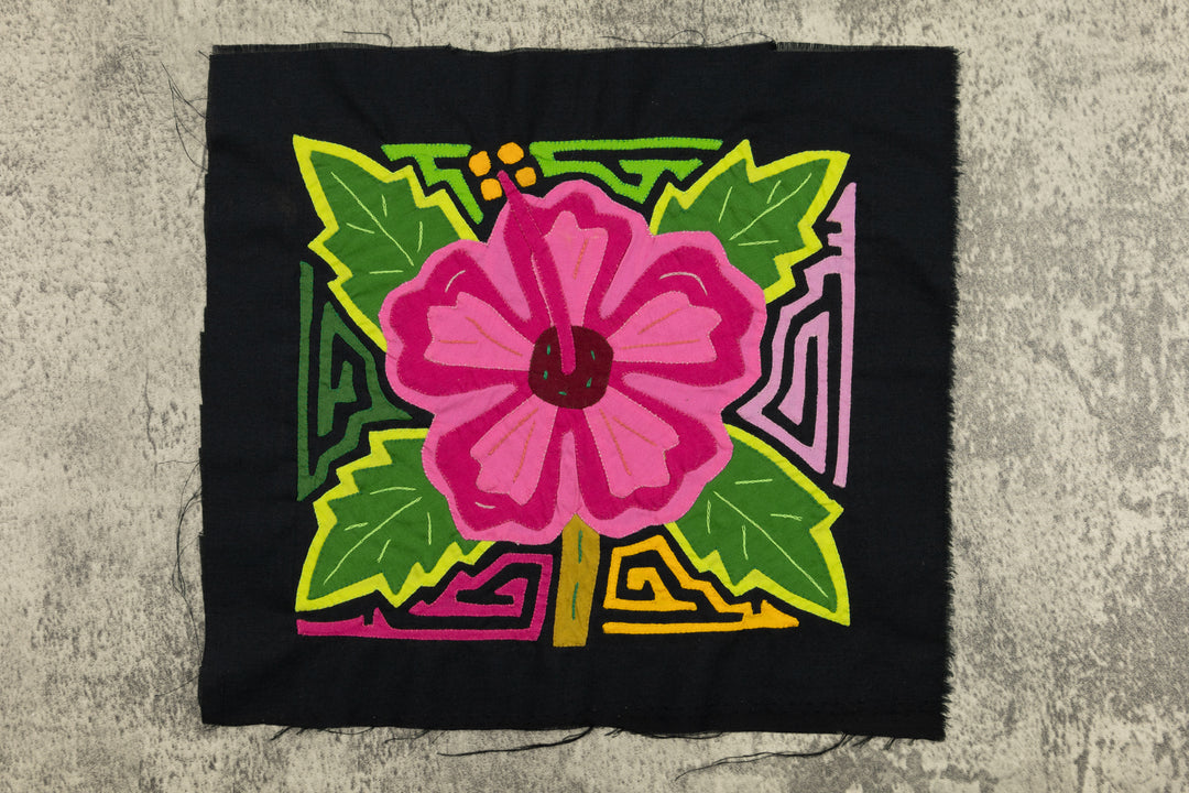 Flower Molita, Wall Decor, Panama Mola