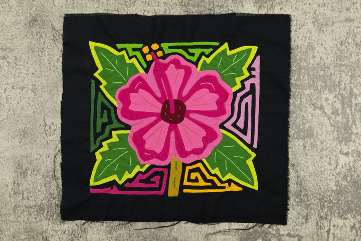Flower Molita, Wall Decor, Panama Mola