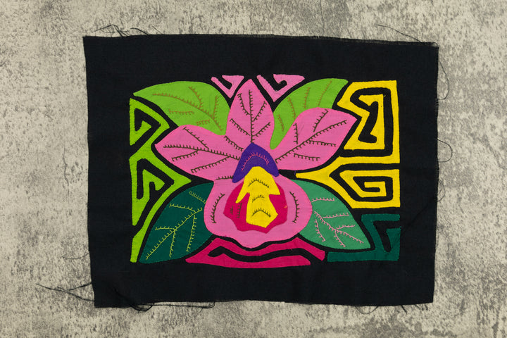 Flower Molita, Wall Decor, Panama Mola