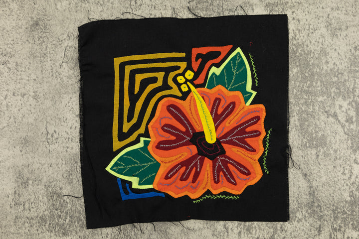 Flower Molita, Wall Decor, Panama Mola