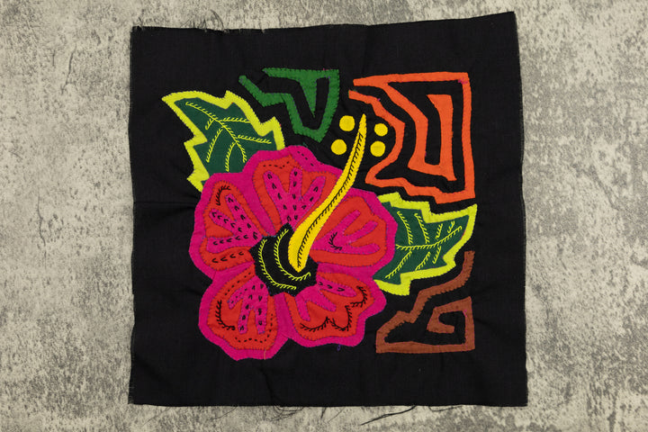 Flower Molita, Wall Decor, Panama Mola