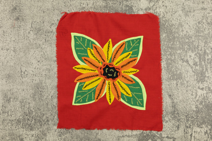 Flower Molita, Wall Decor, Panama Mola