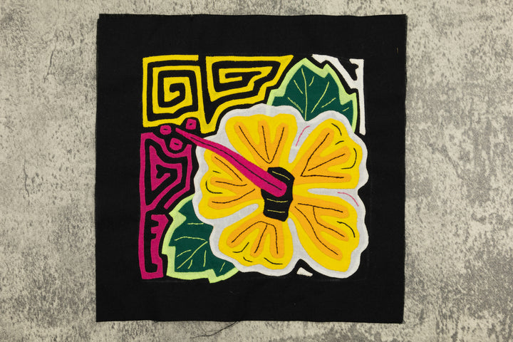 Flower Molita, Wall Decor, Panama Mola