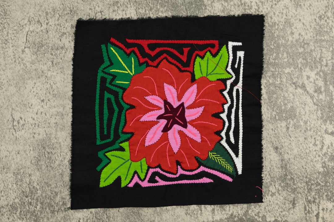 Flower Molita, Wall Decor, Panama Mola