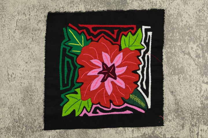 Flower Molita, Wall Decor, Panama Mola